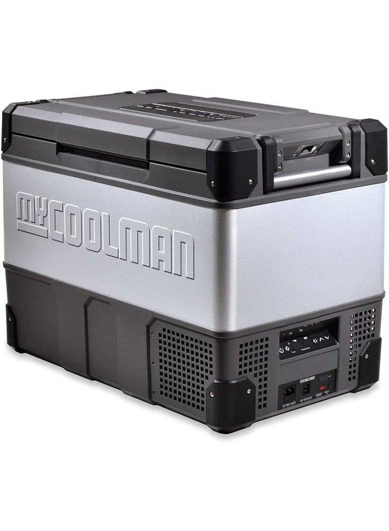 myCOOLMAN 69 “The Traveller” – 69 Liter Dual Zone Portable Fridge & Freezer, 12/24V DC & 240V AC, Bluetooth App Control, Battery Protection & Low Profile Design, USB Port, -22 °C to +10 °C Cooling - Image 1